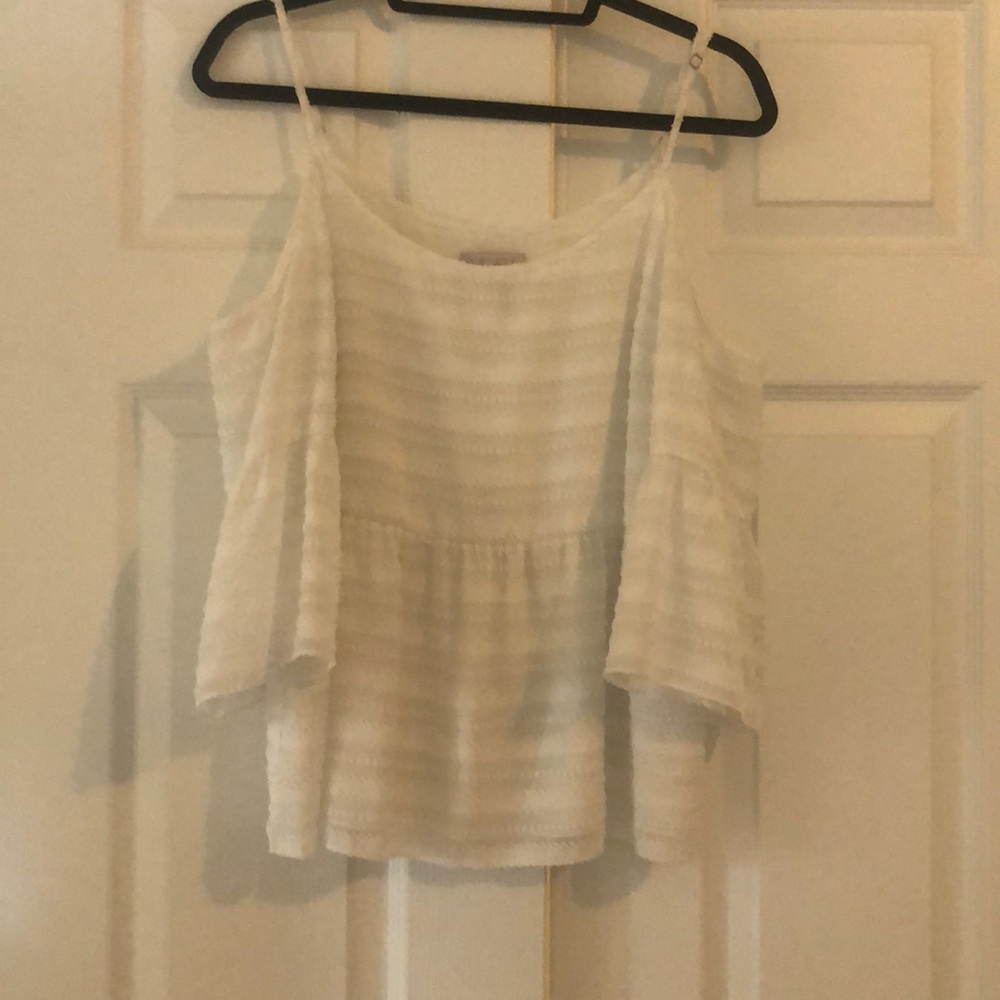 White off shoulder flowy top